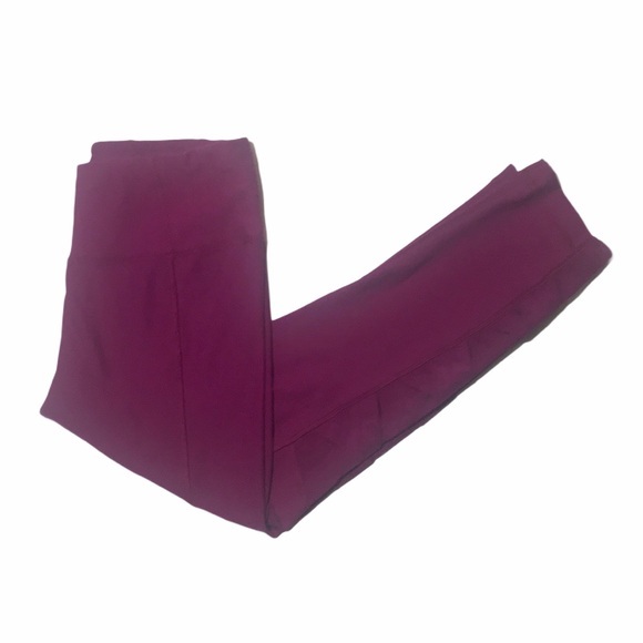 90 Degree By Reflex Pants - 90 Degrees Pink Criss-Cross Mesh Detail Leggings